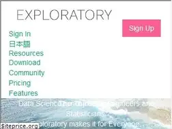 Sites similar to exploratory.io