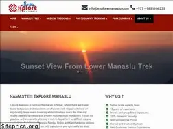 Sites similar to exploremanaslu.com