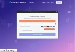 Sites similar to exportcomments.com