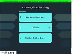 Sites similar to exposingdeceptions.org