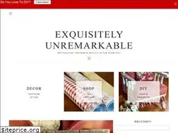 Sites similar to exquisitelyunremarkable.com