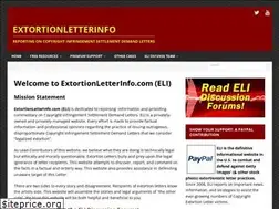 Sites similar to extortionletterinfo.com