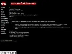 Sites similar to extrapolation.net
