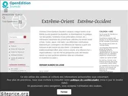 Sites similar to extremeorient.revues.org