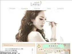 Sites similar to eyelash-lento.jp