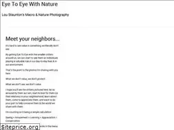 Sites similar to eyetoeyewithnature.com