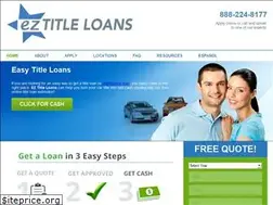 Sites similar to ezcartitleloans.com