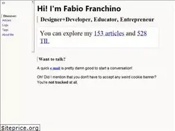Sites similar to fabiofranchino.com