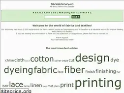 Sites similar to fabricdictionary.com