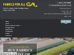 Sites similar to fabricsforall.co.uk