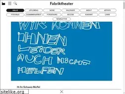 Sites similar to fabriktheater.ch