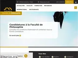 Sites similar to facdephilo.univ-lyon3.fr