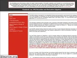 Sites similar to facebooksecuritieslitigation.com