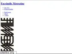 Sites similar to facsimilemagazine.com