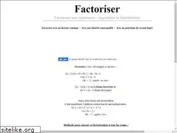 Sites similar to factoriser.com