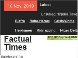 Sites similar to factualtimesng.com