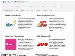 Sites similar to facturaciontickets.com.mx