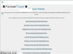 Sites similar to facturar-ticket.com