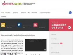 Sites similar to facultadeducacionsoria.org
