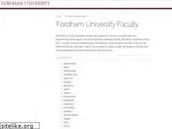 Sites similar to faculty.fordham.edu