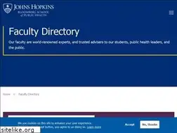 Sites similar to faculty.jhsph.edu