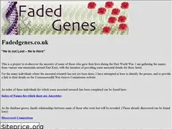 Sites similar to fadedgenes.co.uk