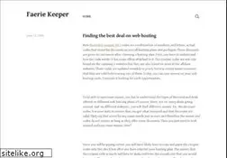 Sites similar to faeriekeeper.net
