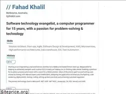 Sites similar to fahadkhalil.com
