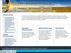 Sites similar to fahrradcomputer-info.de