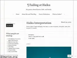 Sites similar to failingathaiku.wordpress.com