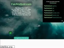 Sites similar to fairandjust.com