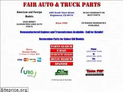 Sites similar to fairautoparts.com