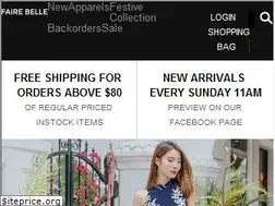 Sites similar to fairebelle.com
