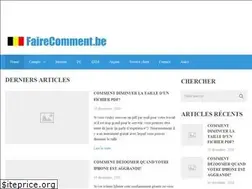 Sites similar to fairecomment.be