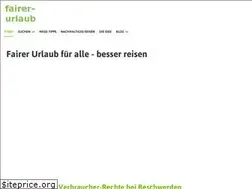 Sites similar to fairer-urlaub.de