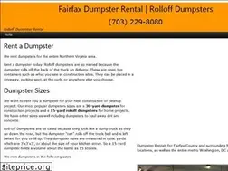 Sites similar to fairfaxdumpsterrental.com