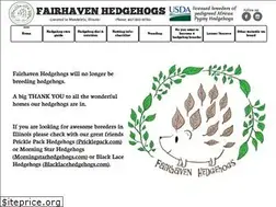 Sites similar to fairhavenhedgehogs.com