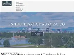 Sites similar to fairviewapartmentsaurora.com