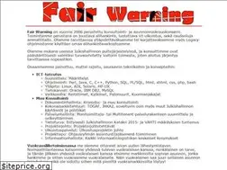 Sites similar to fairwarning.fi