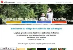 Sites similar to faistesvacances.com