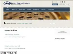 Sites similar to faithbiblechurch.us