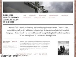 Sites similar to faithbibleministriesblog.com