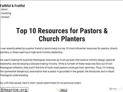 Sites similar to faithfulandfruitful.com