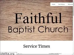 Sites similar to faithfulbaptistchurch.com