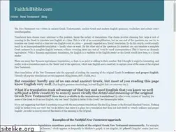 Sites similar to faithfulbible.com