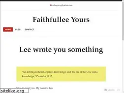 Sites similar to faithfulleeyours.com