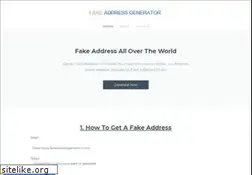 Sites similar to fakeaddressgenerator.weebly.com