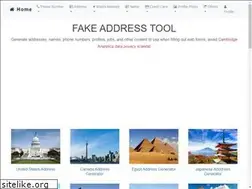 Sites similar to fakeaddresstool.com