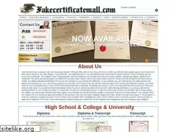 Sites similar to fakecertificatemall.com