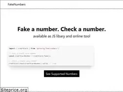 Sites similar to fakenumbers.io